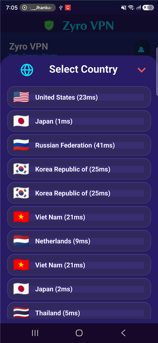 Server list